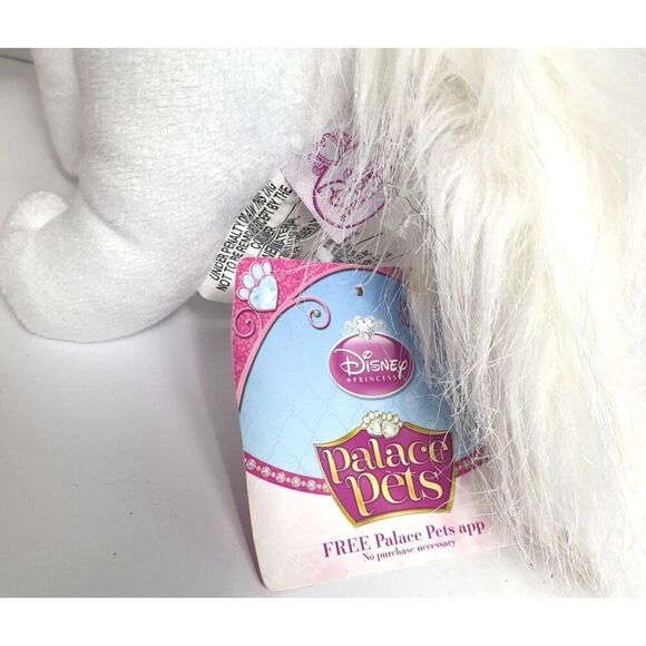 Disney Palace Pets Lg 17" Princess Cinderella Pet Plush Toy White Blue NEW - Picture 8 of 8